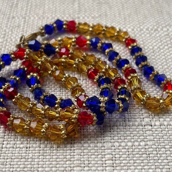 Women Necklace Multi Color Beads Mala Fashion Jewelry Wrap Bracelet - Picture 2 of 9